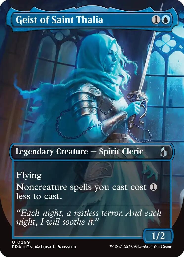 MTG FRA U Geist of Saint Thalia (Borderless) #299 NM
