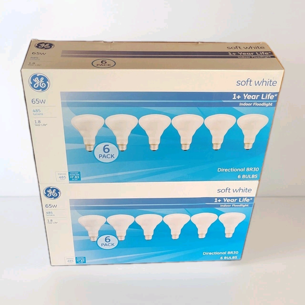 GE Soft White Floodlight Bulb 65W- 46115 (2 Packs Of 6 Bulbs Totaling 12 Bulbs) GE Soft White Floodlight Bulb 65W- 46115 (2 Packs Of 6 Bulbs Totaling 12 Bulbs)