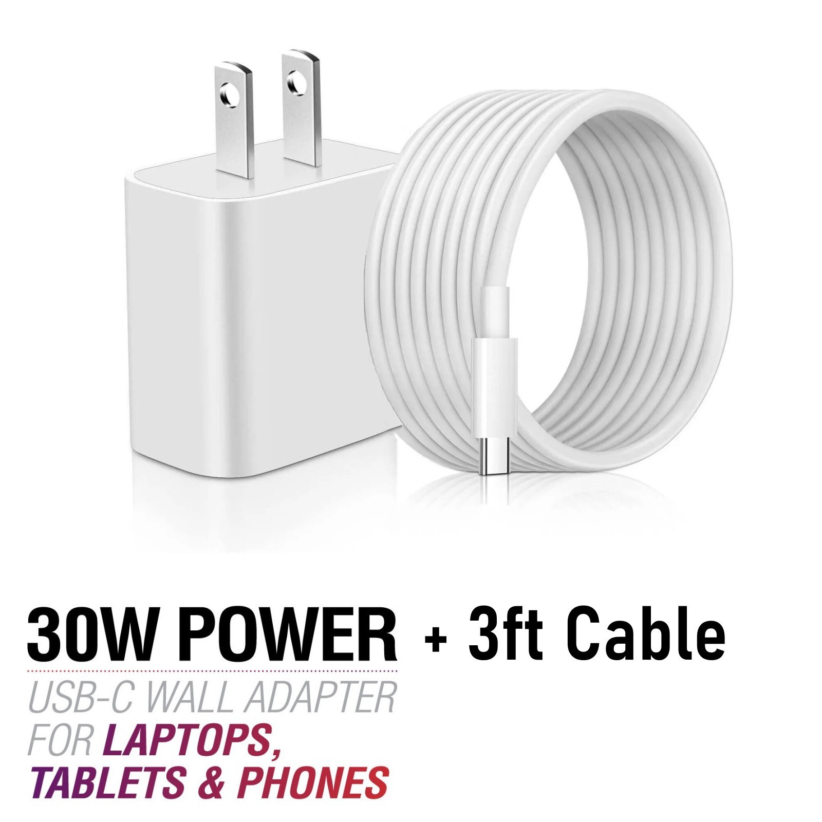 OEM Genuine 20W or 30W Fast Charger USB-C For iPhone X 12 13 14 15 16 17 Pro Max