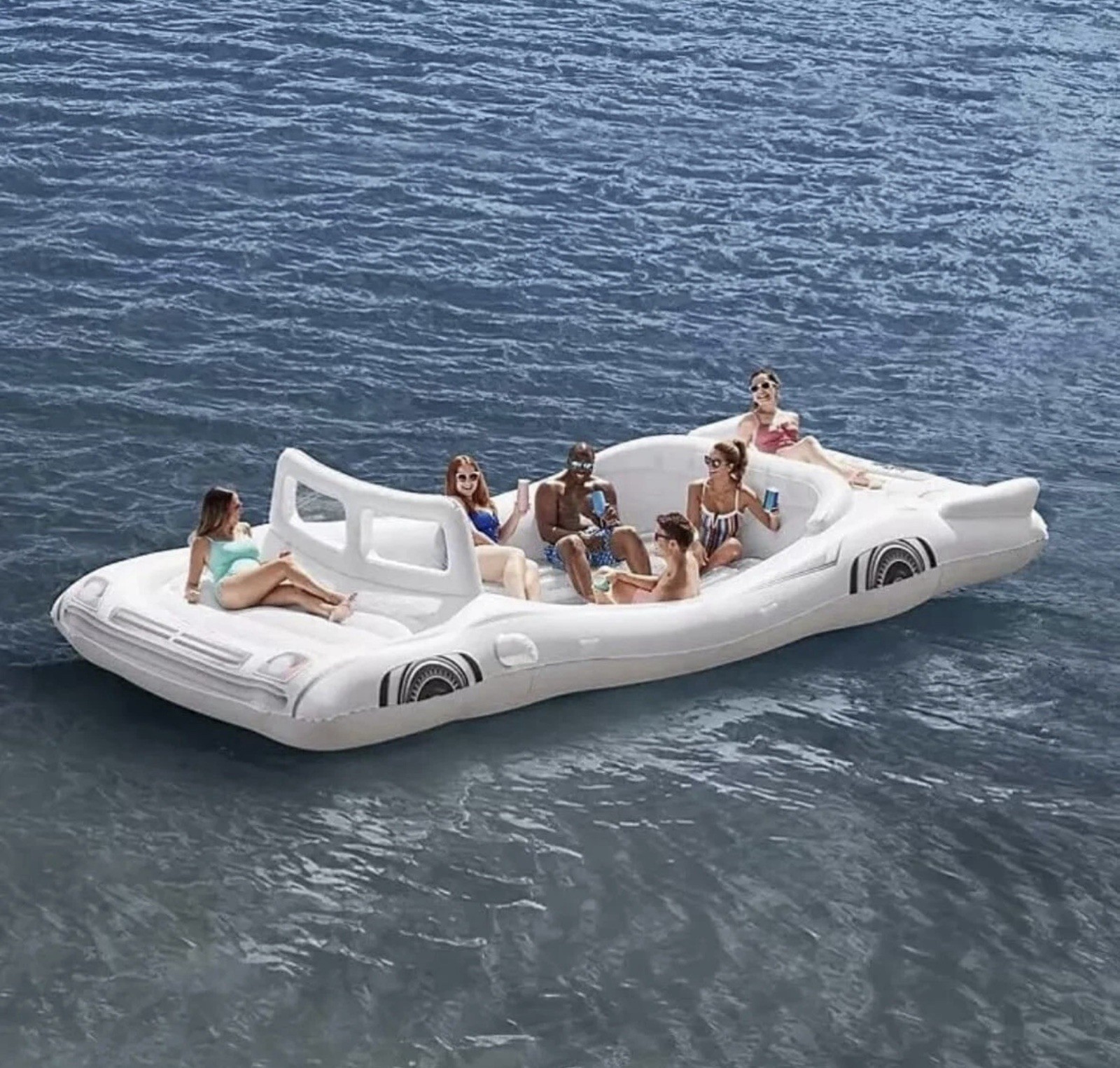 Member\'s Mark White Inflatable Convertible Cruiser 6-Person Capacity  New  L2884