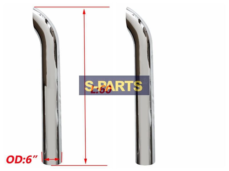 Pair Chrome Curved Stack 6 Pair Chrome Curved Stack 6