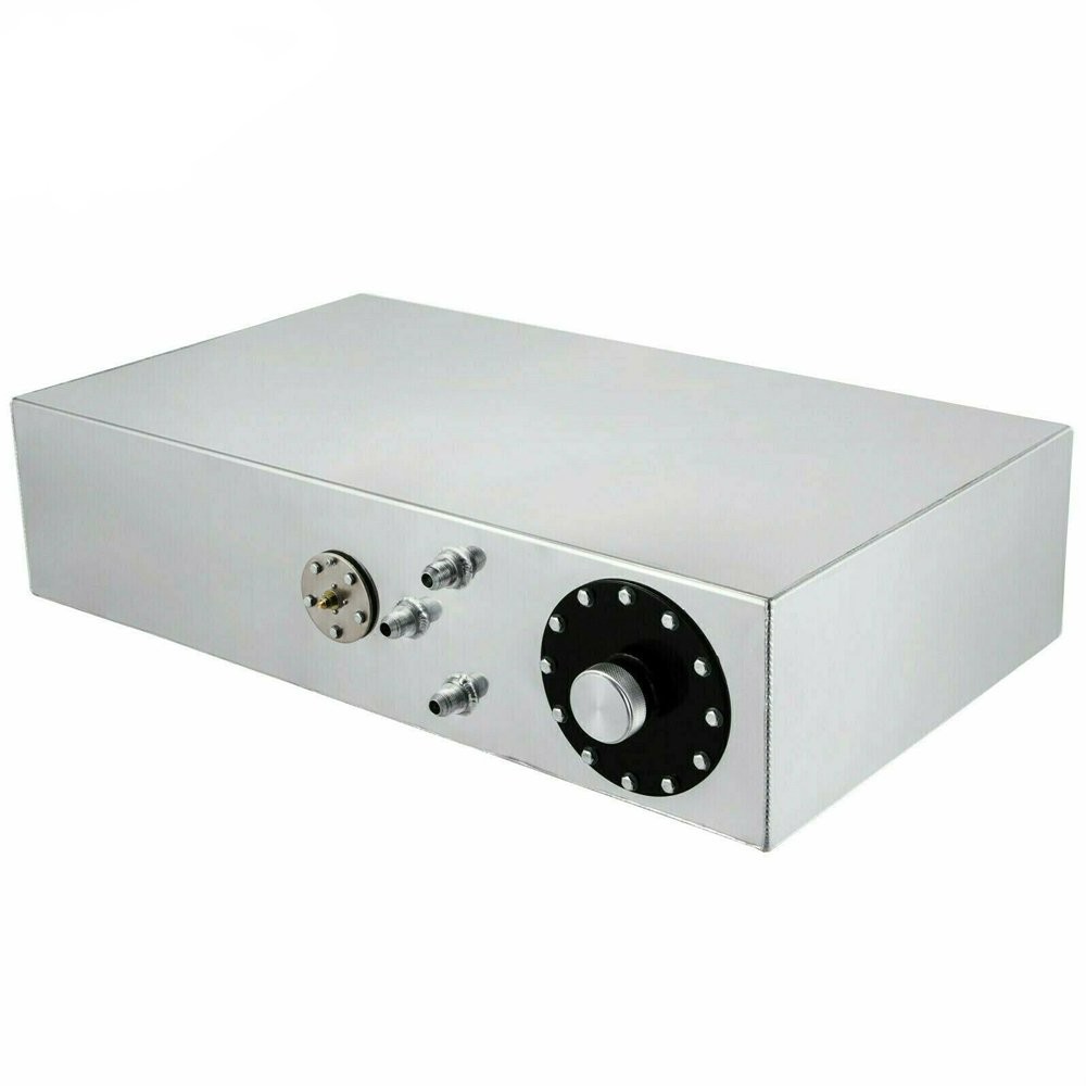 15 Gallon/56L Slim Aluminum race/drift Fuel Cell Gas Tank+Level Sender