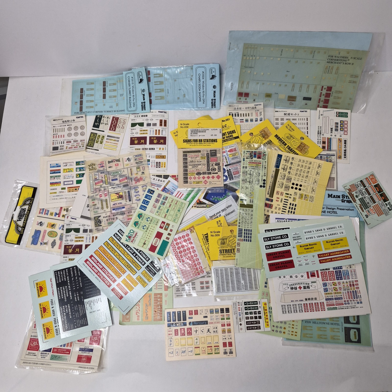 N Scale Decal Lot Tomix Blair Line Kato Woodland Scenics