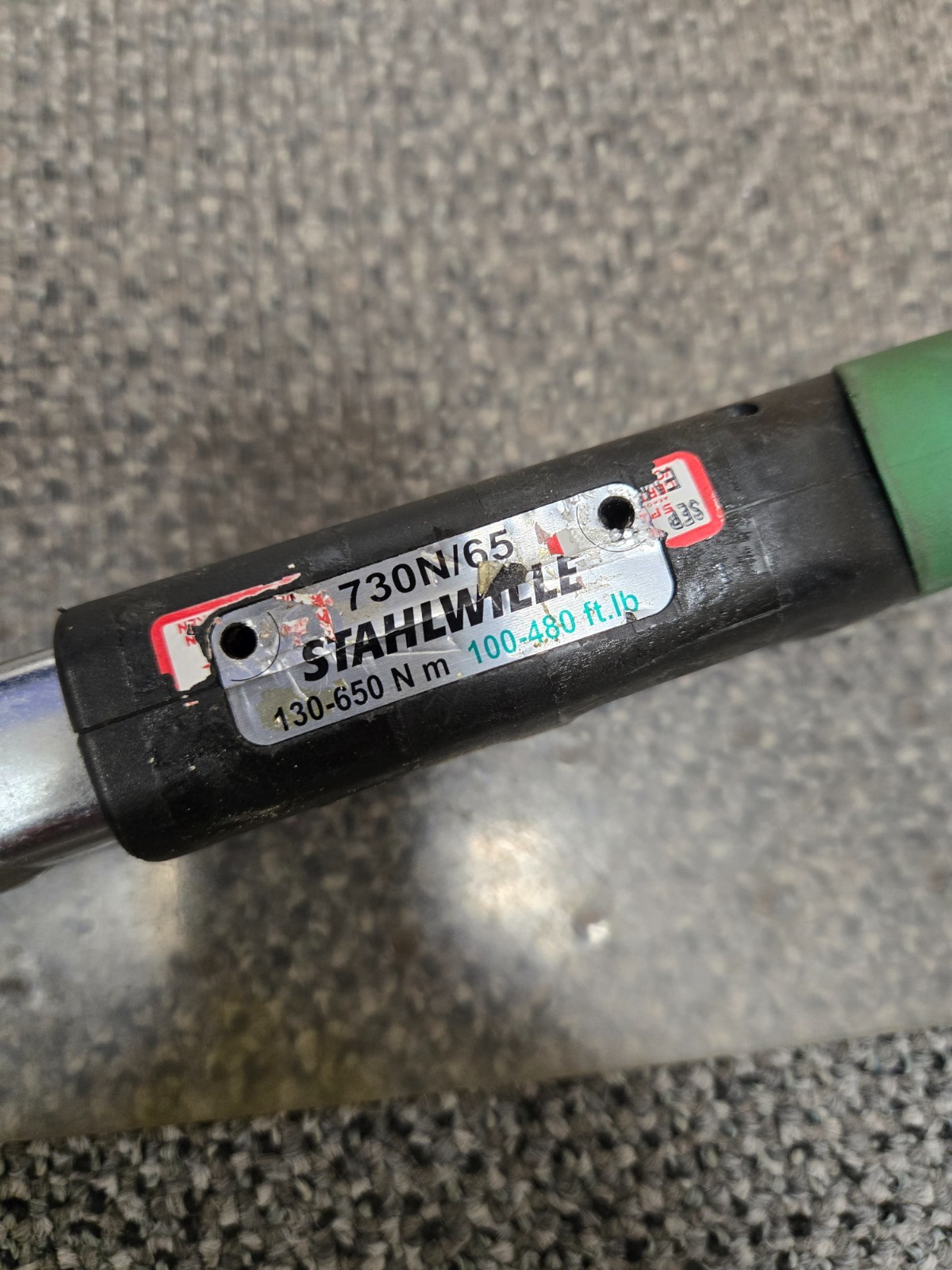 Stahlwille 730N/65 Service Manoskop Torque Wrench Size 65 130-650nm 100-480