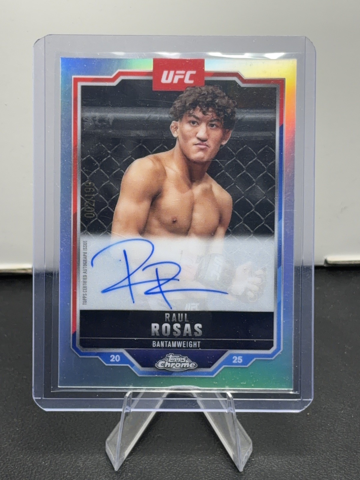 2025 Topps UFC Chrome Raul Rosas Veteran Auto Refractor #/199 2025 Topps UFC Chrome Raul Rosas Veteran Auto Refractor #/199