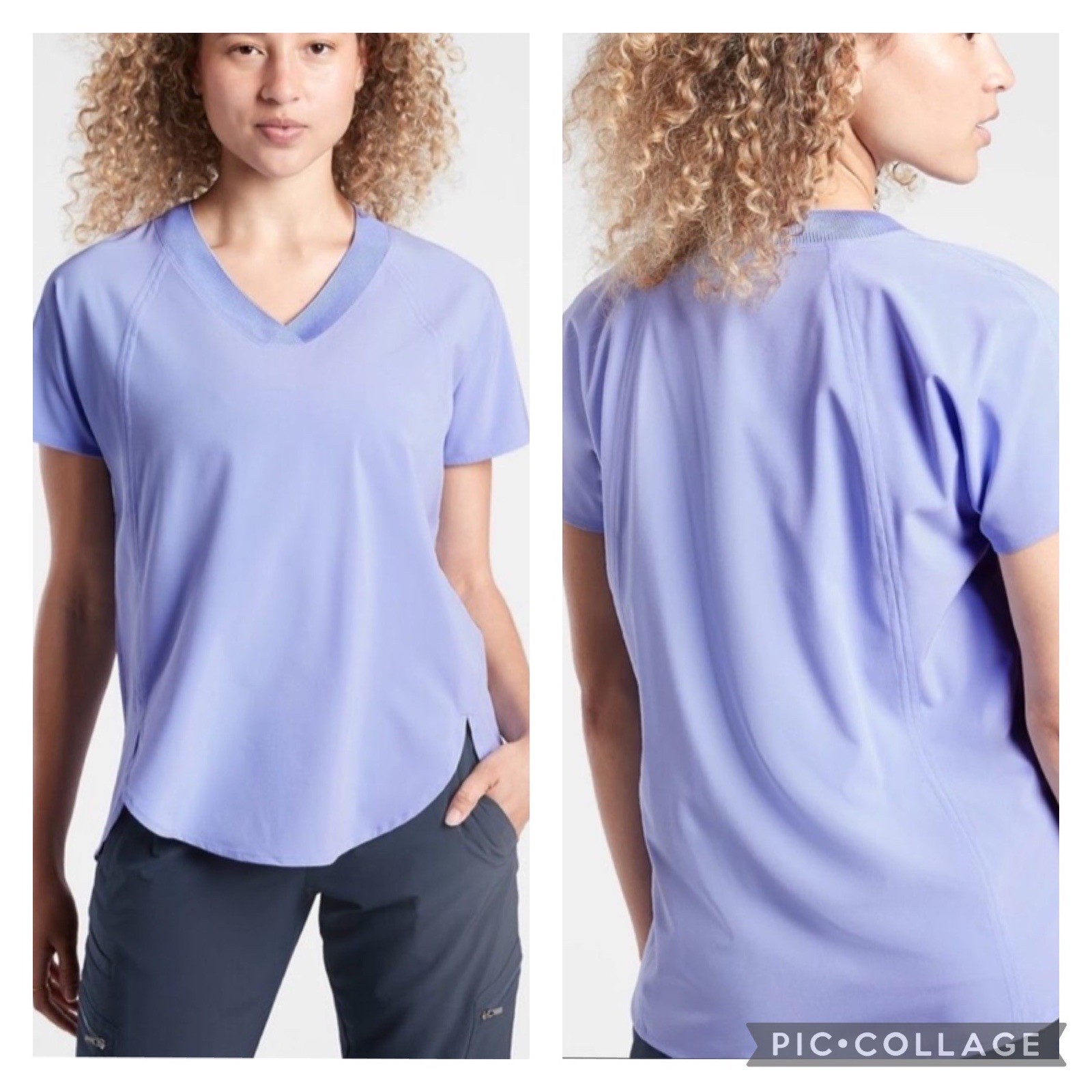 Athleta Zephyr Top Periwinkle Blue Size Large Athleta Zephyr Top Periwinkle Blue Size Large