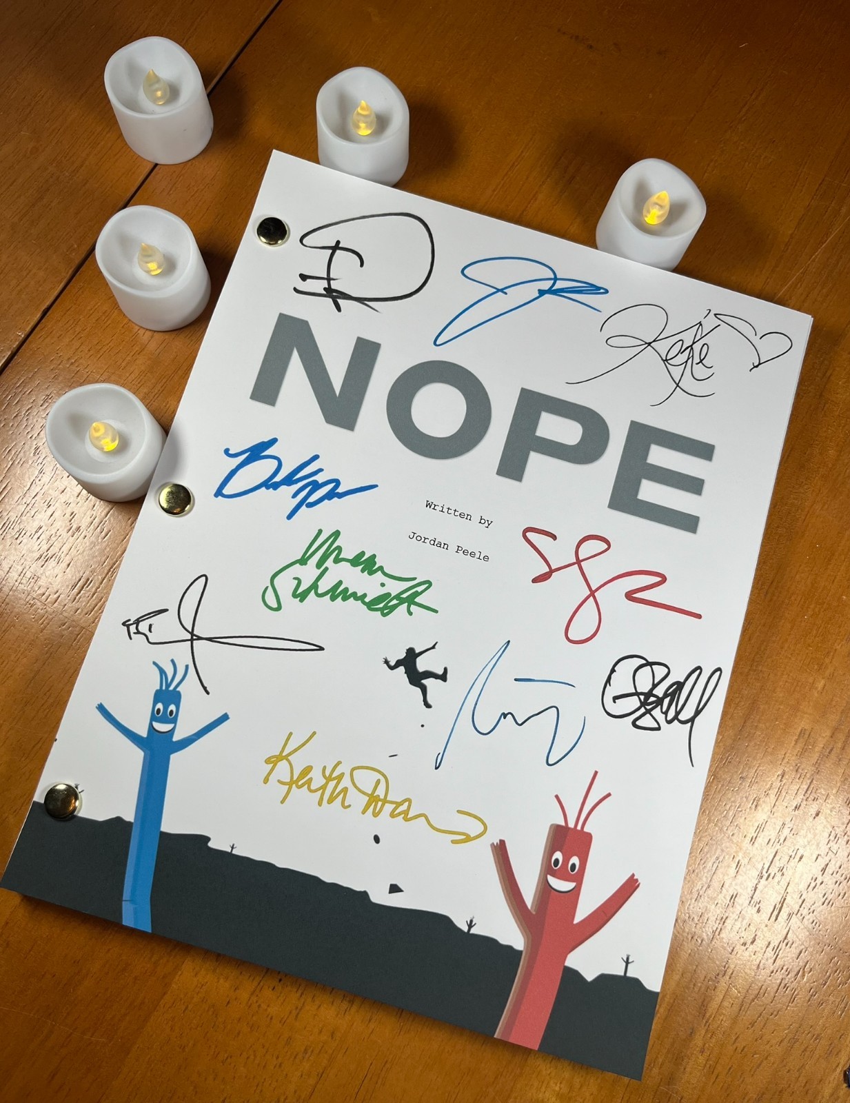 Nope Script Signed- Autograph Reprints- Jordan Peele- Horror- Nope Screenplay