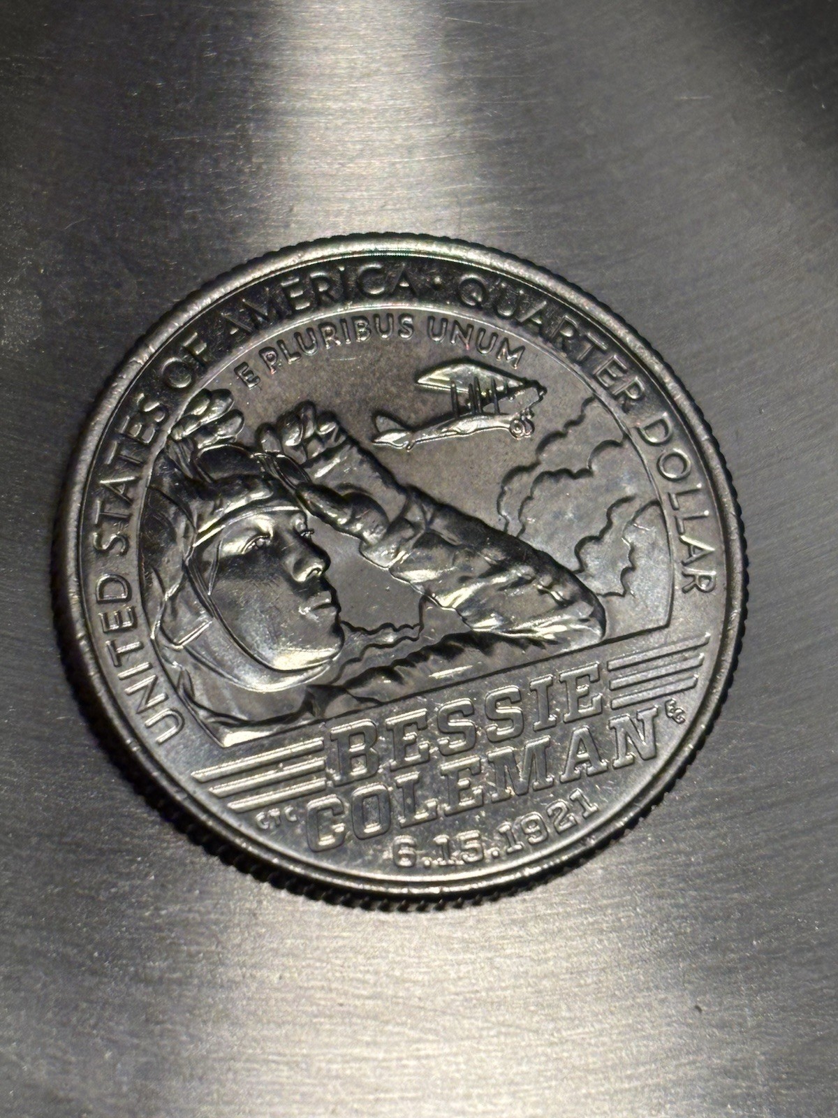 Rare 2023 D America the Beautiful Bessie Coleman Quarter error “in cod we trust”