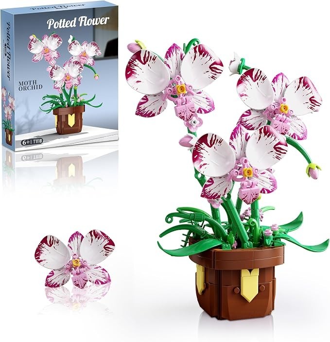 Lego Flowers Bouquet Building Set, Creative Artificial Wildflowers Botanical