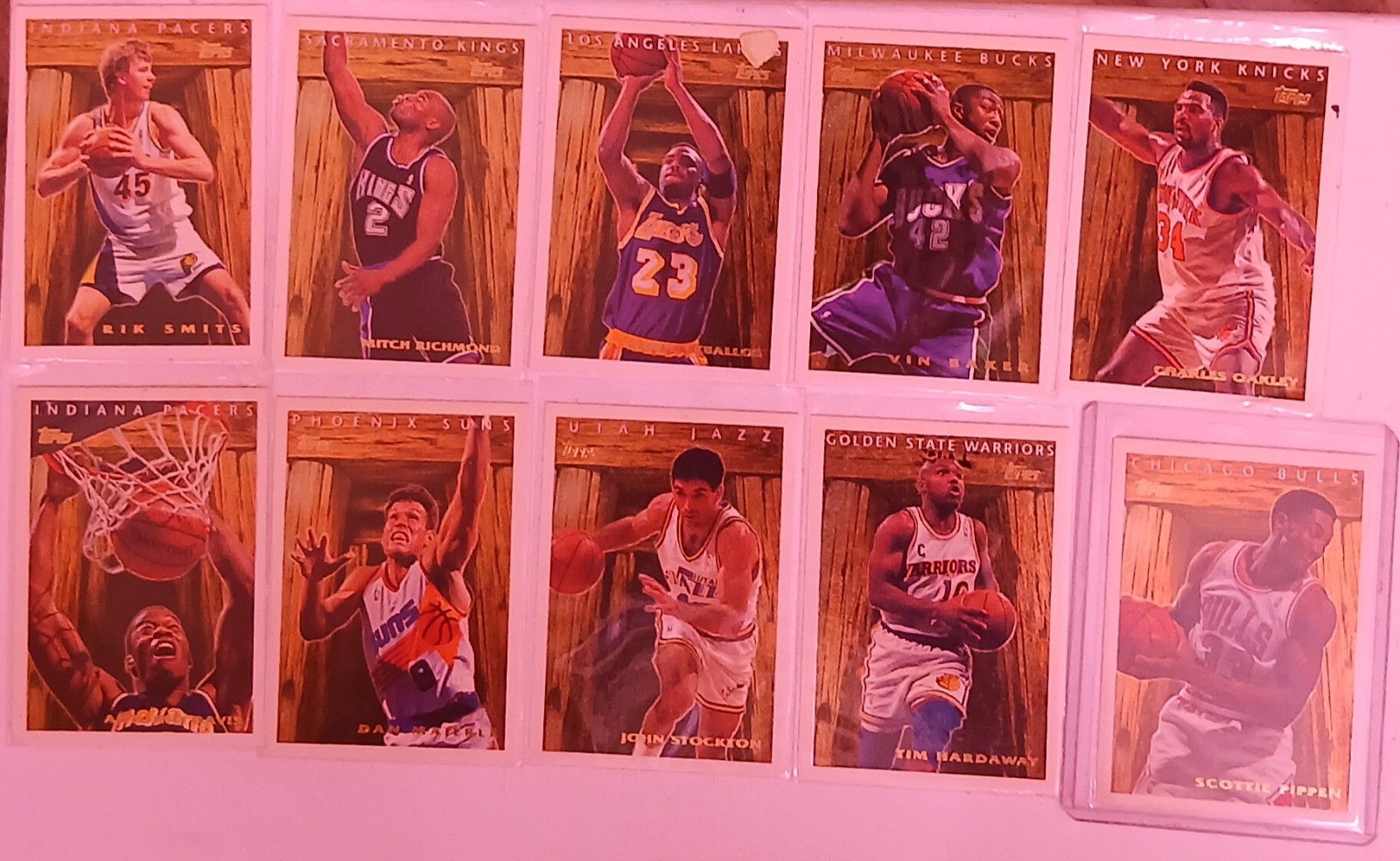 95-96 Topps NBA pan for Gold inserts 10 Card Lot Rare Mint Condition 95-96 Topps NBA pan for Gold inserts 10 Card Lot Rare Mint Condition
