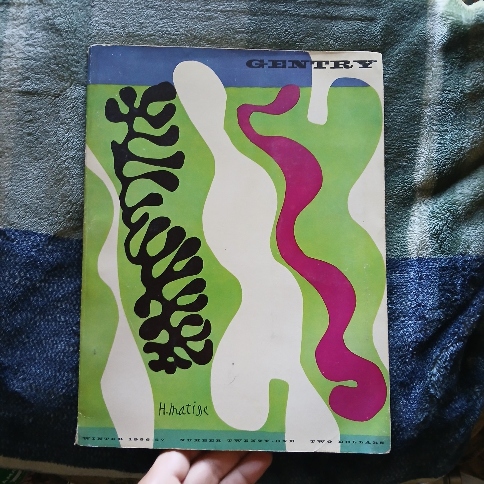 Vintage GENTRY Magazine No. 21 Winter 1956-57 Henri Matisse Cutout Cover Prints