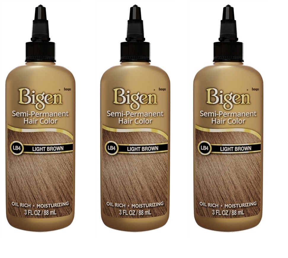 BL Bigen Semi-Permanent Haircolor #Lb4 Light Brown 3oz X 3 Packs BL Bigen Semi-Permanent Haircolor #Lb4 Light Brown 3oz X 3 Packs