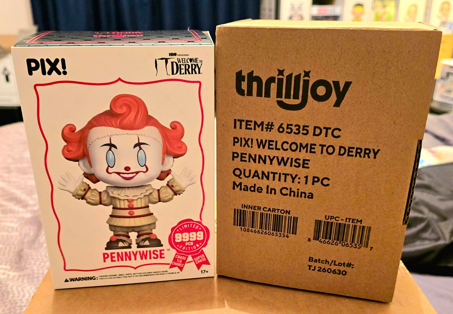 thrilljoy PIX Pennywise It: Welcome to Derry-LE 9999 confirmed hero & sealed set