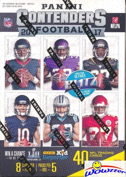 2017 Panini Contenders Football EXCLUSIVE Sealed Blaster Box-AUTOGRAPH/MEM