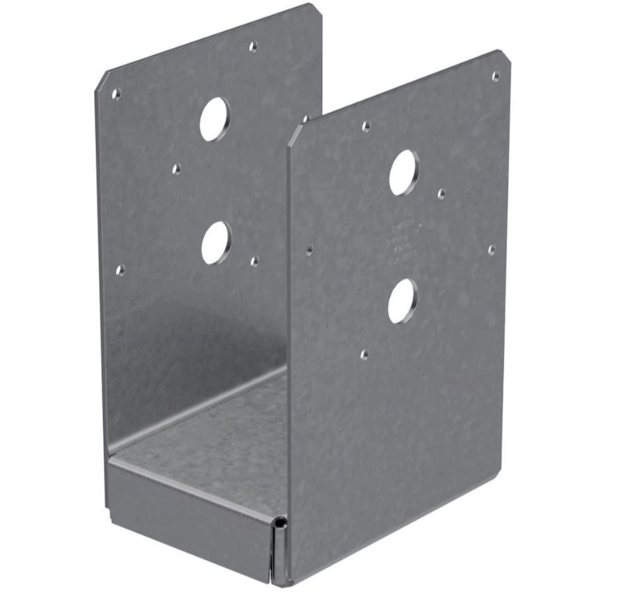 Simpson ABU46Z - 4 X 6 ADJUSTABLE POST BASE ZMAX (2 per Box)