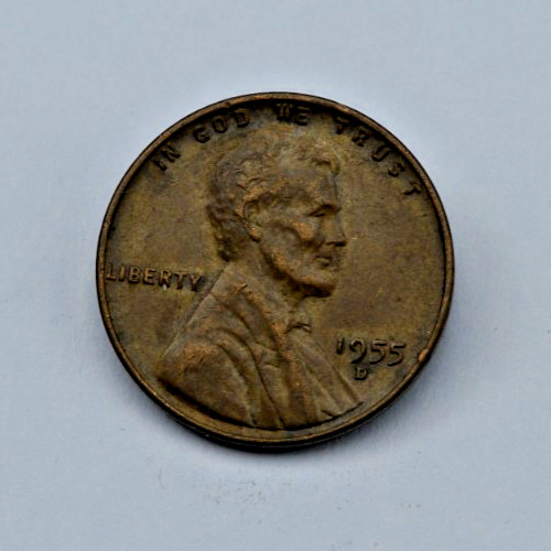 1955-D Lincoln Wheat Cent Penny US Mint Denver 1C 1955-D Lincoln Wheat Cent Penny US Mint Denver 1C