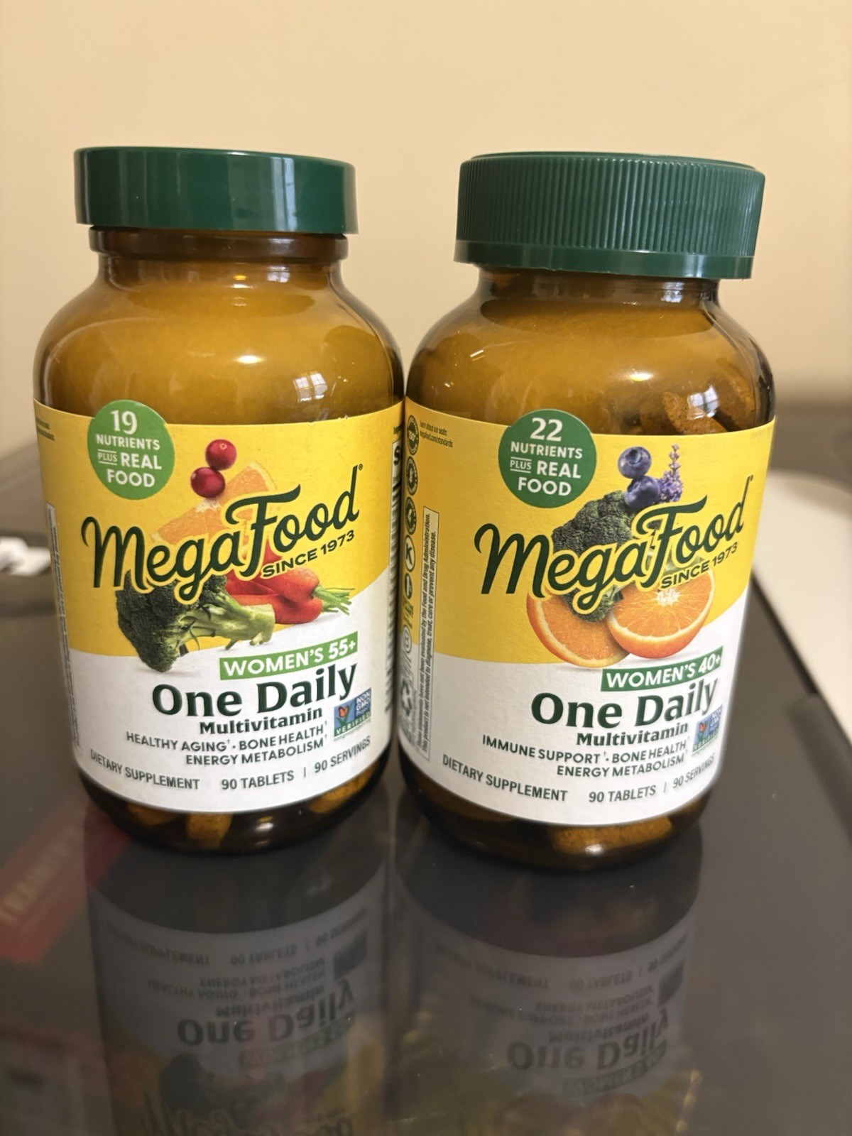 MegaFood Women Over 55 One Daily 90 Tablets 2 Bottles. Exp Aug26-Apr27 180 Total MegaFood Women Over 55 One Daily 90 Tablets 2 Bottles. Exp Aug26-Apr27 180 Total
