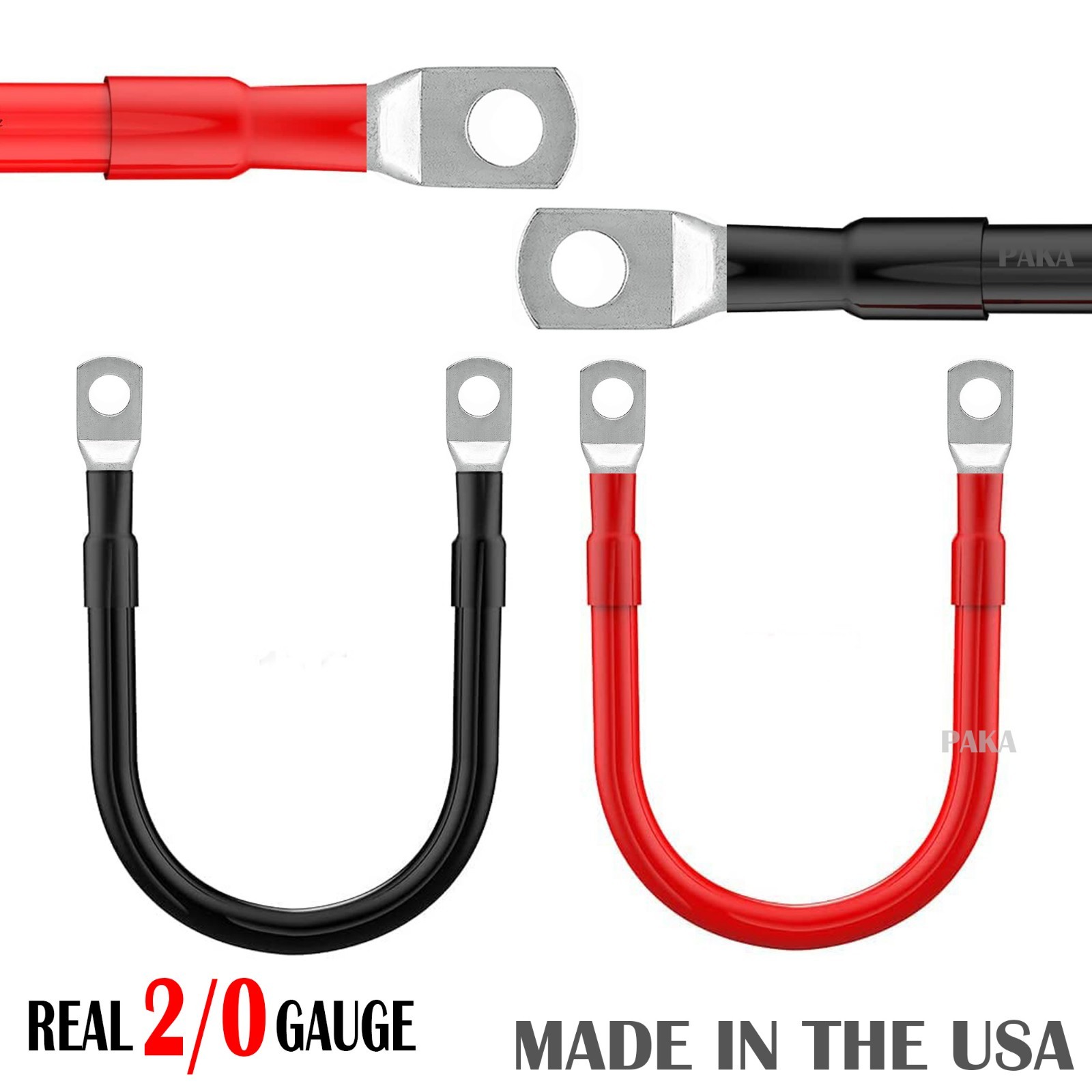 2/0 AWG Gauge Custom Battery Cable Copper Car Solar Power Wire Inverter Welding