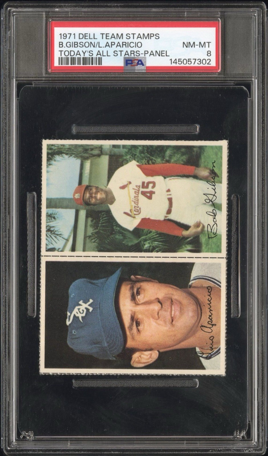 1971 DELL TODAY\'S TEAM STAMPS | ALL STARS-PANELBOB GIBSON/LUIS APARICIO