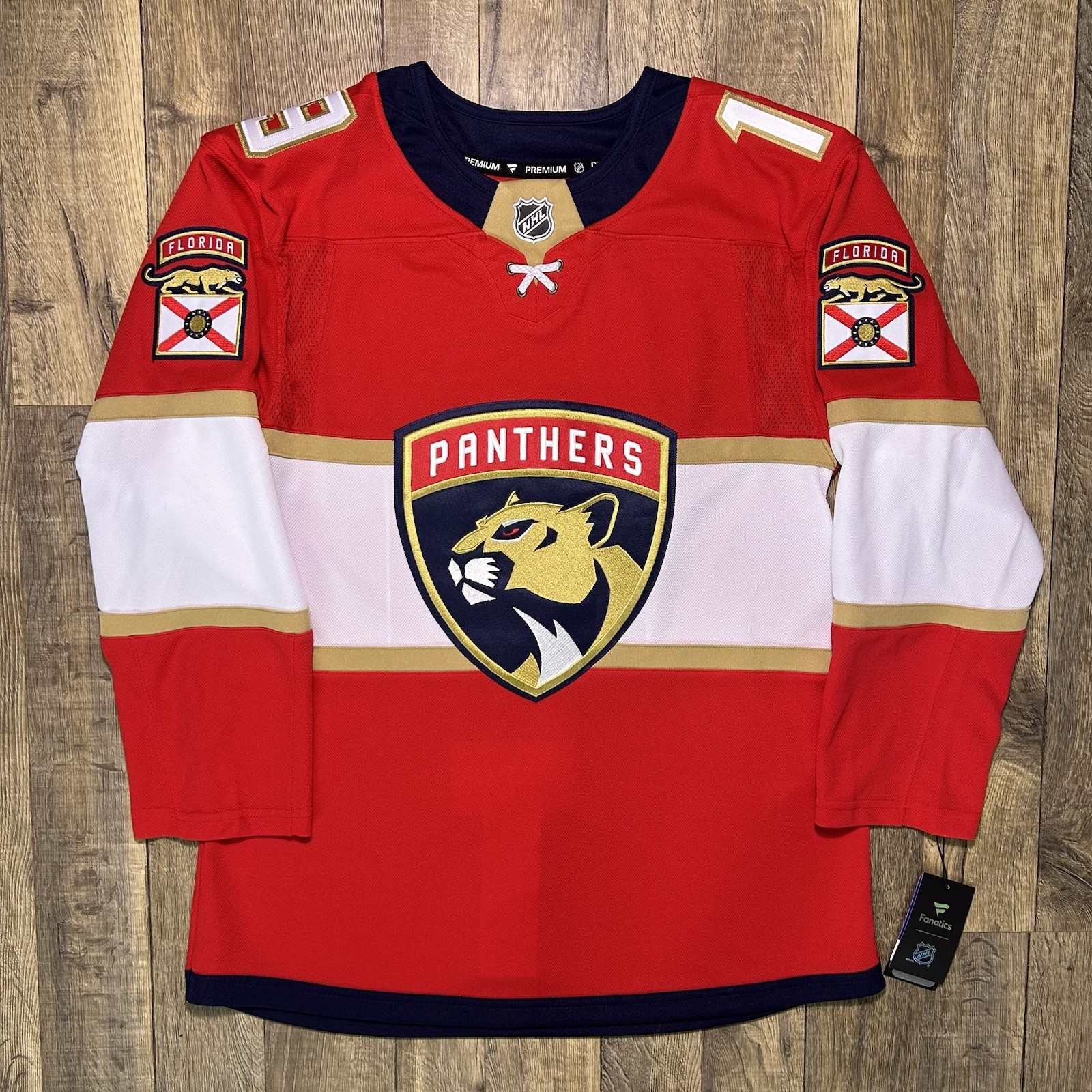 Matthew Tkachuk Florida Panthers Authentic Fanatics Premium Home Jersey 44 $250 Matthew Tkachuk Florida Panthers Authentic Fanatics Premium Home Jersey 44 $250