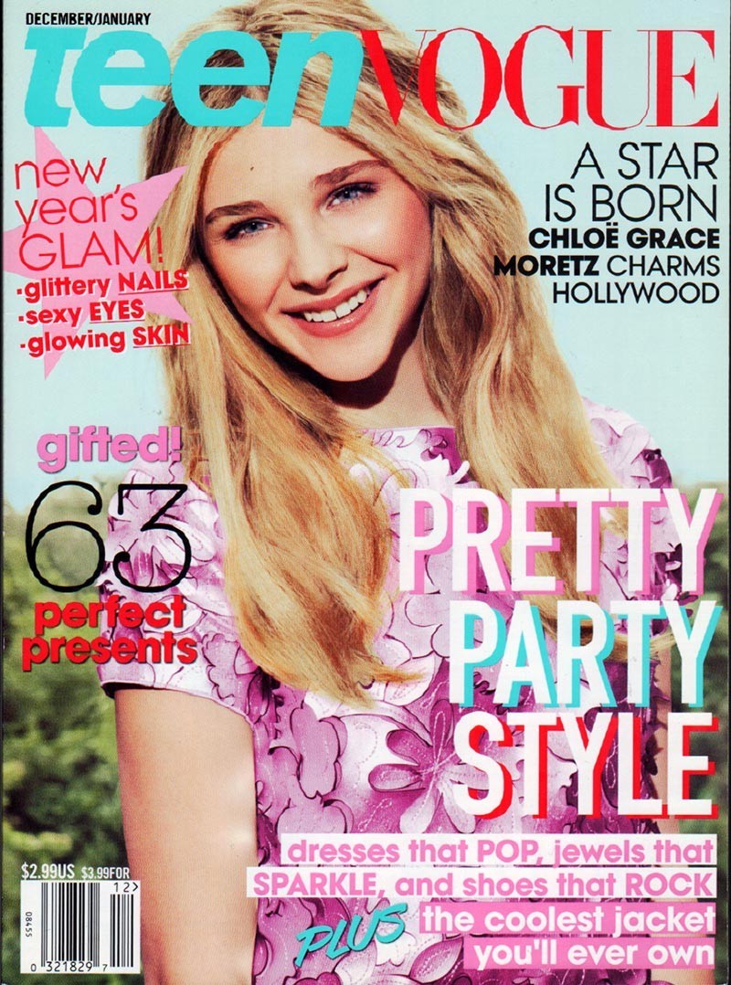 CHLOE GRACE MORETZ TEEN VOGUE MAGAZINE DECEMBER/JANUARY 2012 FREE USA SHIPPING