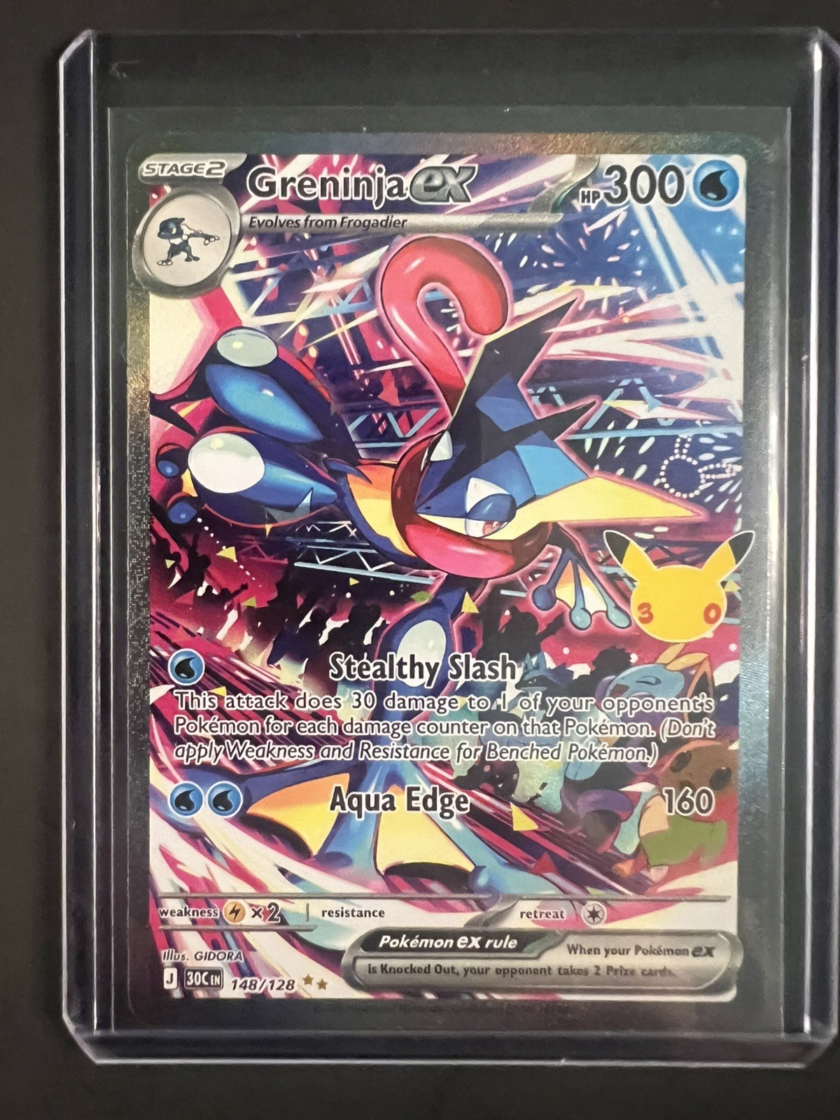 Greninja ex 148/128 Me: 30th Celebration Holo