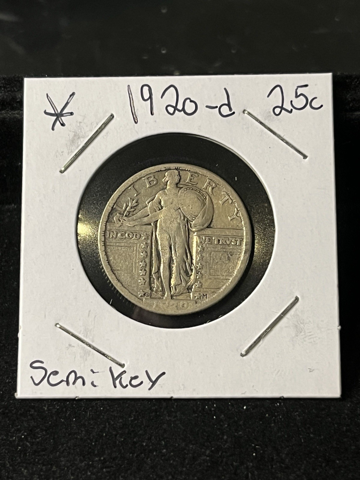 1920 d standing liberty quarter Semi Key Date 25c 1920 d standing liberty quarter Semi Key Date 25c