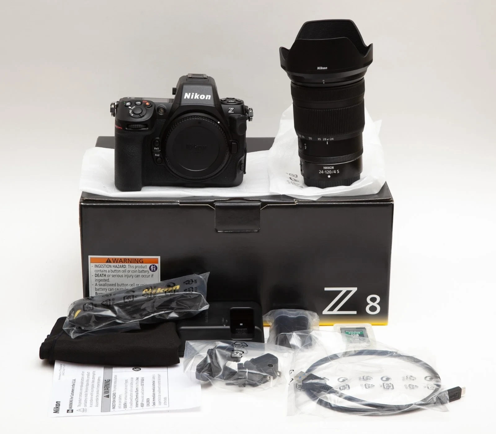 Nikon Z 8 Z8 45.7MP Camera with Nikkor Z 24-120mm f/4 S Len \'\'Rеаd Dеѕсriрtiоn\'\'