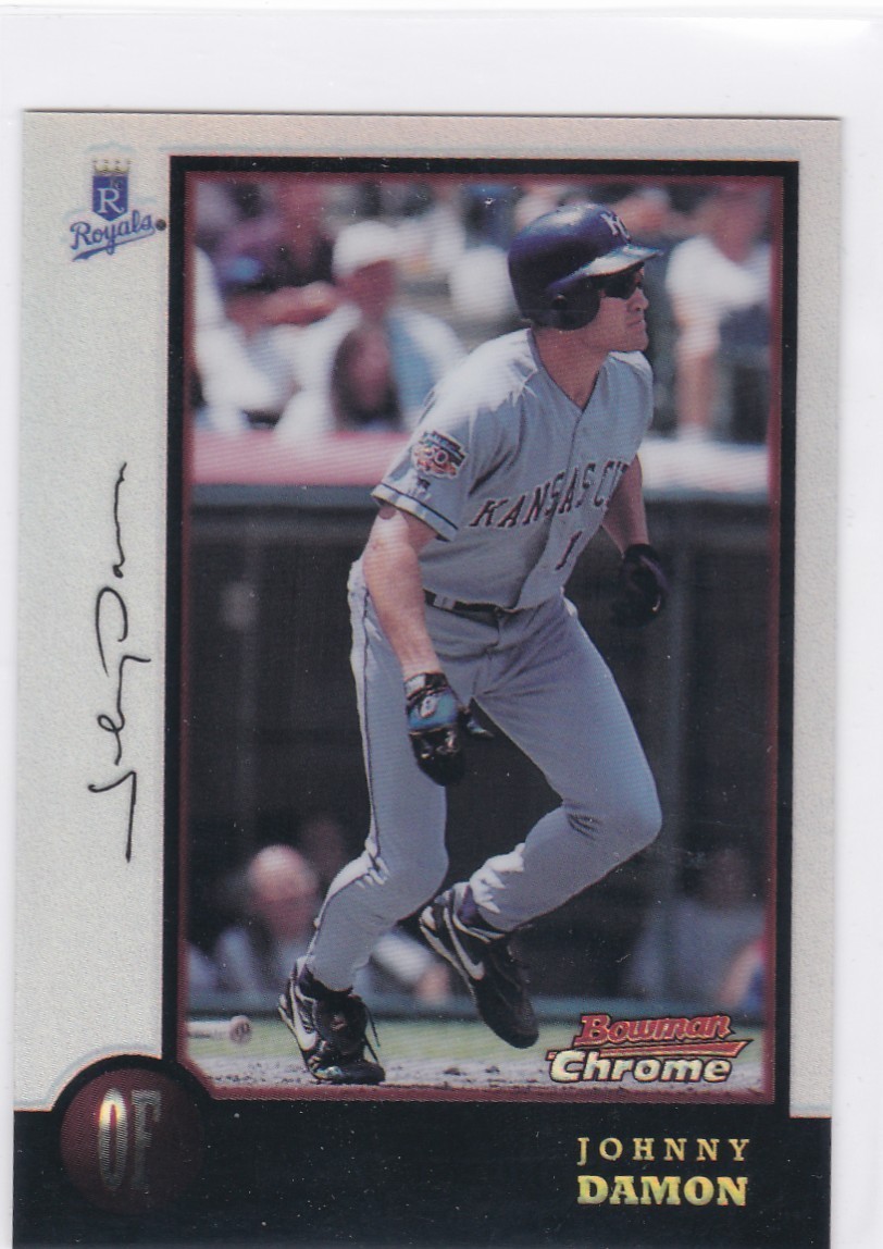1998 Bowman Chrome REFRACTOR #65 Johnny Damon Royals RARE ICONIC PARALLEL