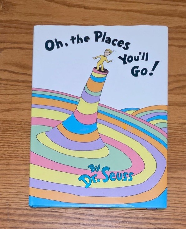 Oh, the Places You\'ll Go by Dr. Seuss 1990 1st Edition W/Cover Like New Vintage Oh, the Places You\'ll Go by Dr. Seuss 1990 1st Edition W/Cover Like New Vintage