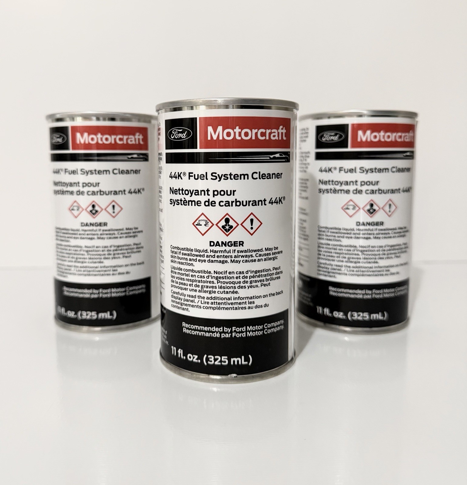 OEM Ford Motorcraft 44K Fuel System Cleaner (PM-44-A)  11 Oz ( 3 Cans)