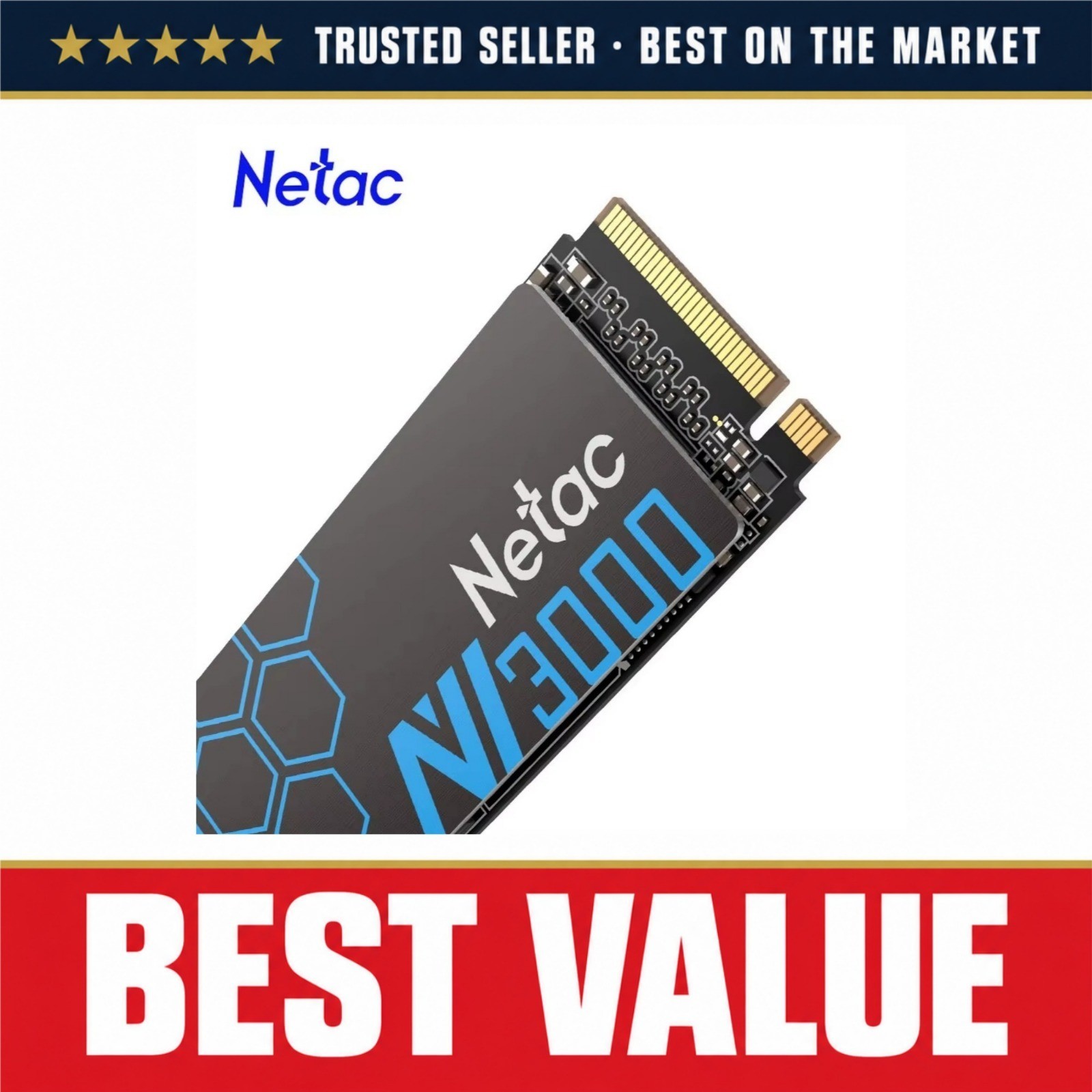 Netac NV3000 NVMe SSD M.2 2280 PCIe 3.0 Internal Solid State Drive 3500MB/s