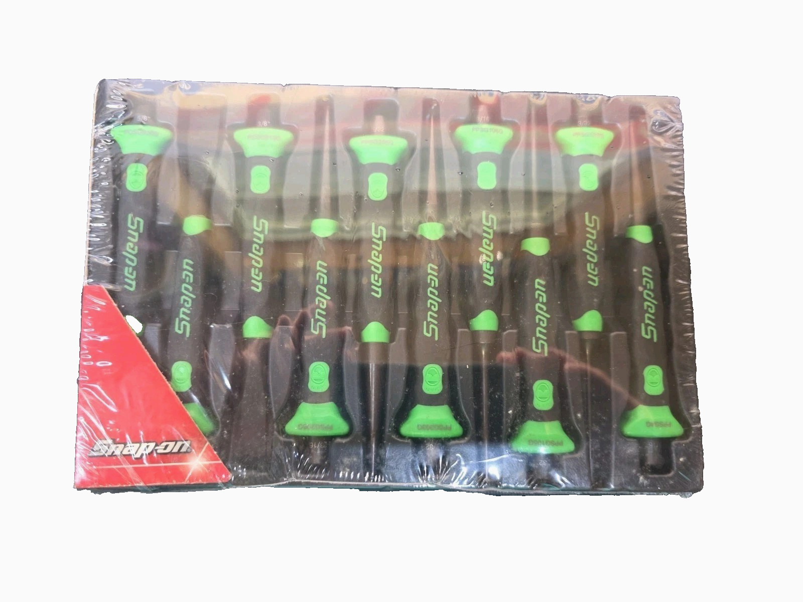 New Snap-on™ 10-pc Green Soft Grip Punch & Chisel Set PPCSG710G