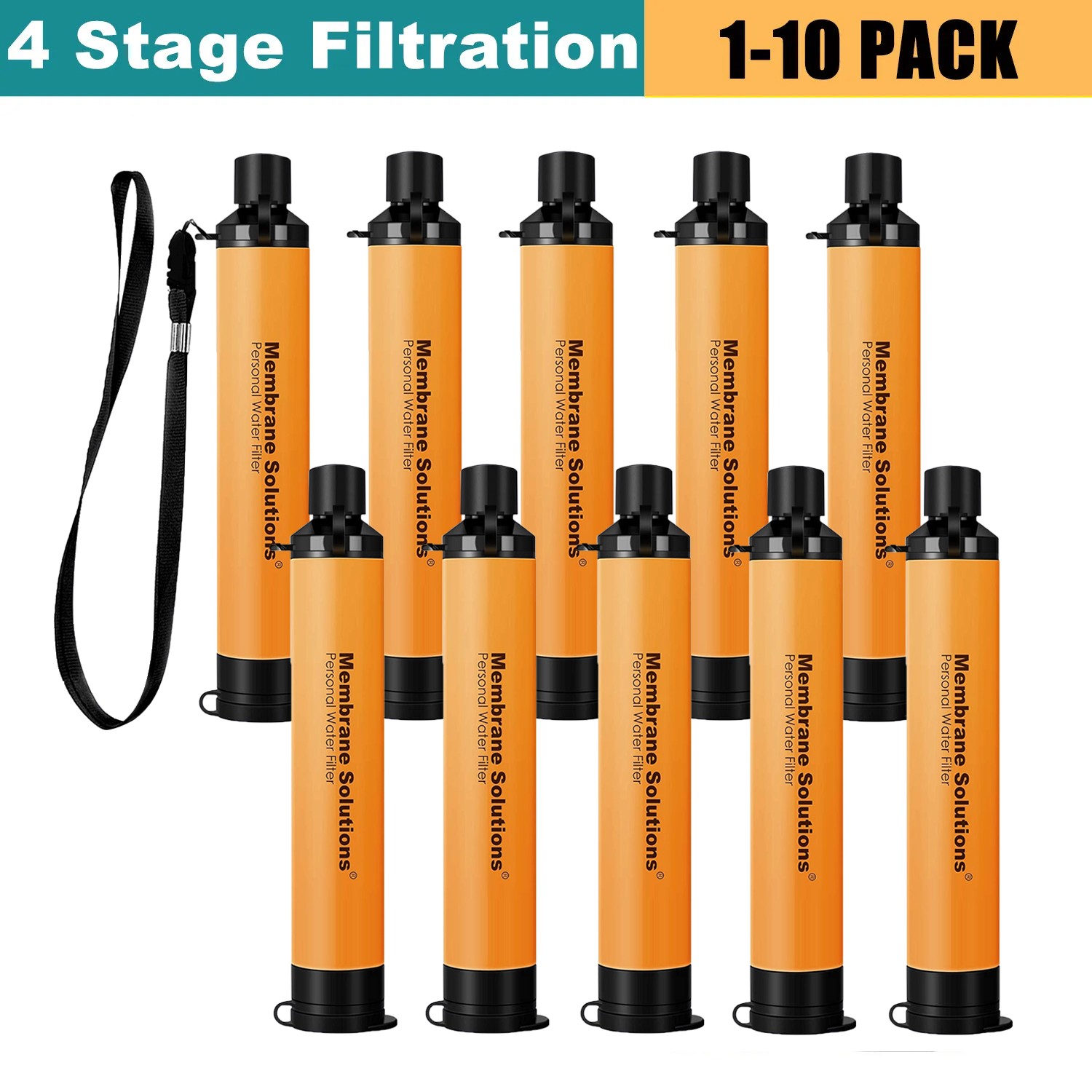 Personal Water Filter,Portable Water Purification Straw Water Filter Camping
