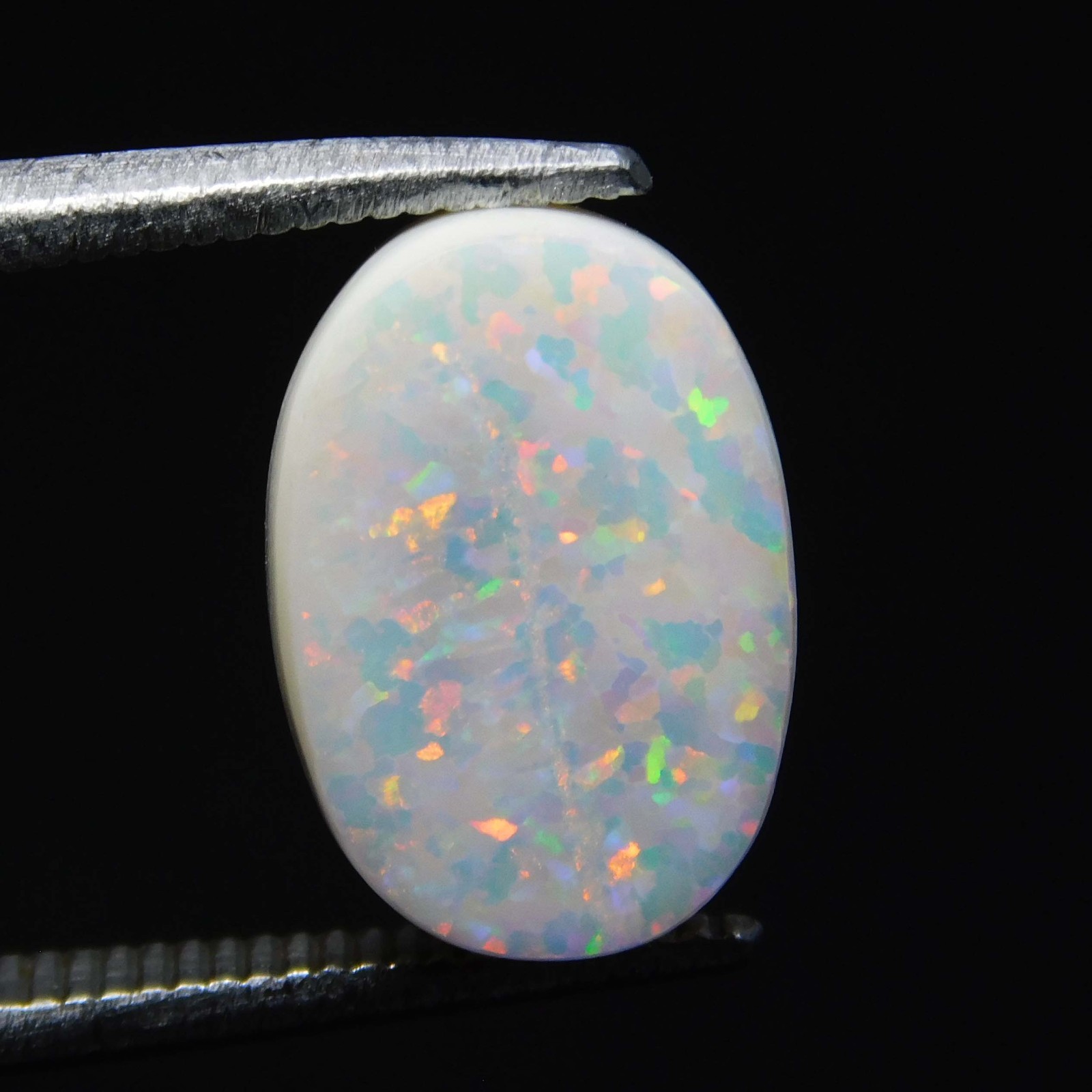 Natural 3.50 Ct AAA Australian Multi-Fire Opal Certified Stunning Gemstone