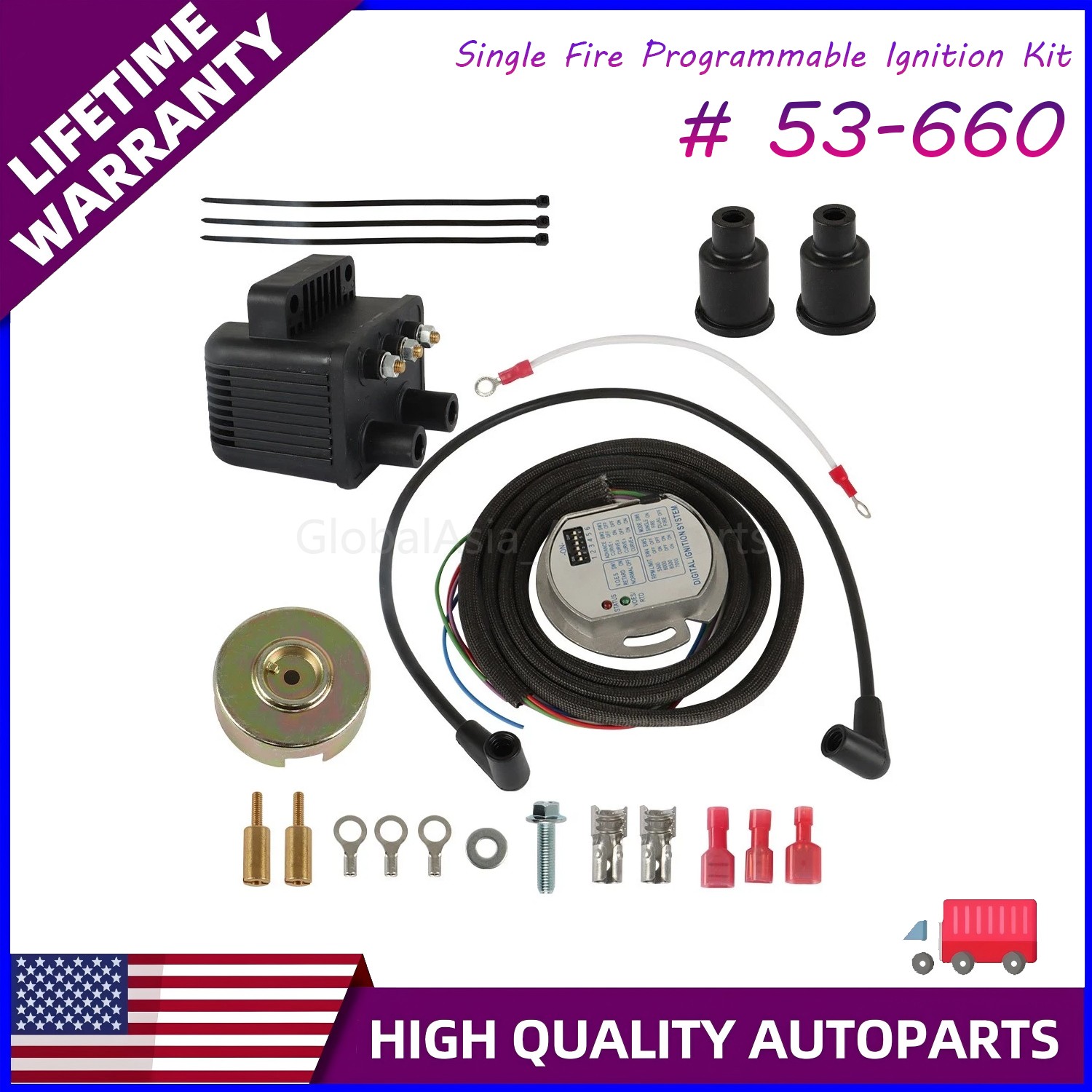 NEW Harley Big Twin Evo XL 53-660 Ultima Single Fire Programmable Ignition Kit