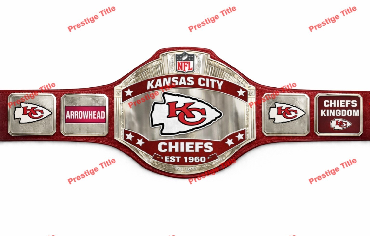Custom 2026 Kansas City Chiefs championship replica belt Adult Size 2MM Brass