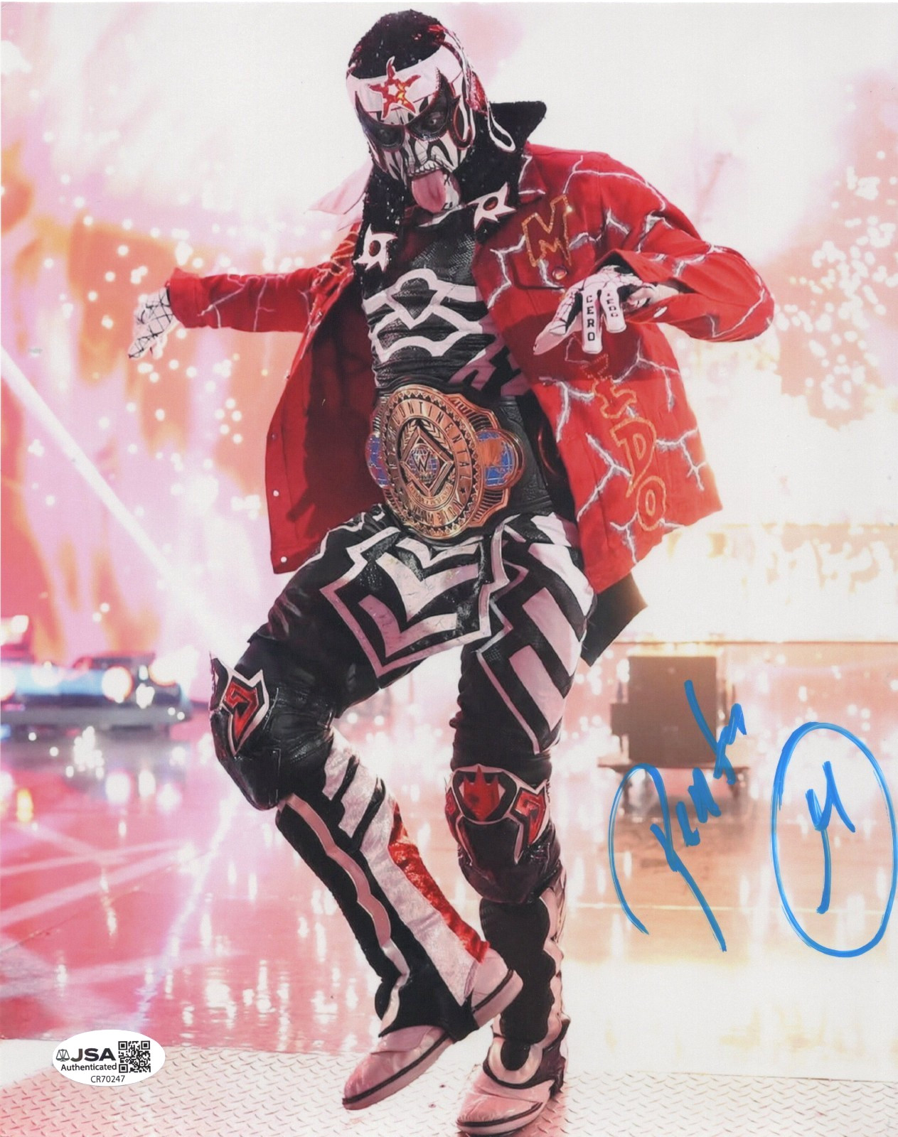 Penta WWE AEW Signed Autograph 8X10 Photo #11 w/ JSA COA