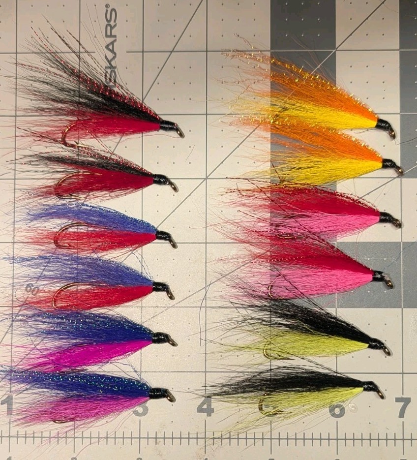 Alaska RUSSIAN RIVER COHO Flies 1 Doz Sockeye Salmon Fly Asst RR3 Alaska RUSSIAN RIVER COHO Flies 1 Doz Sockeye Salmon Fly Asst RR3