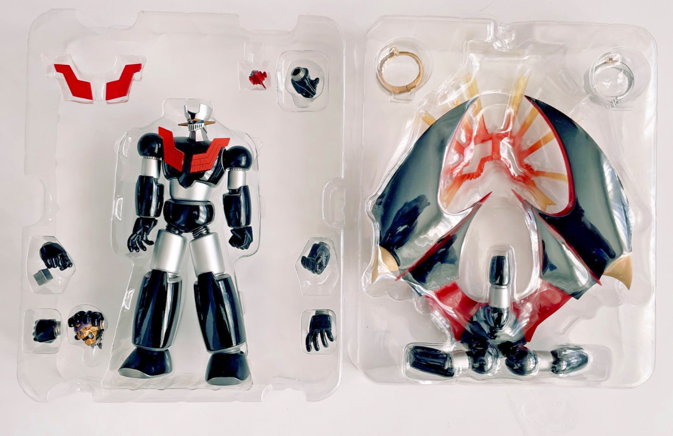 Bandai Super Robot Chogokin Shin Mazinger Z + Mazinger Weapon Set SRC Diecast Lo