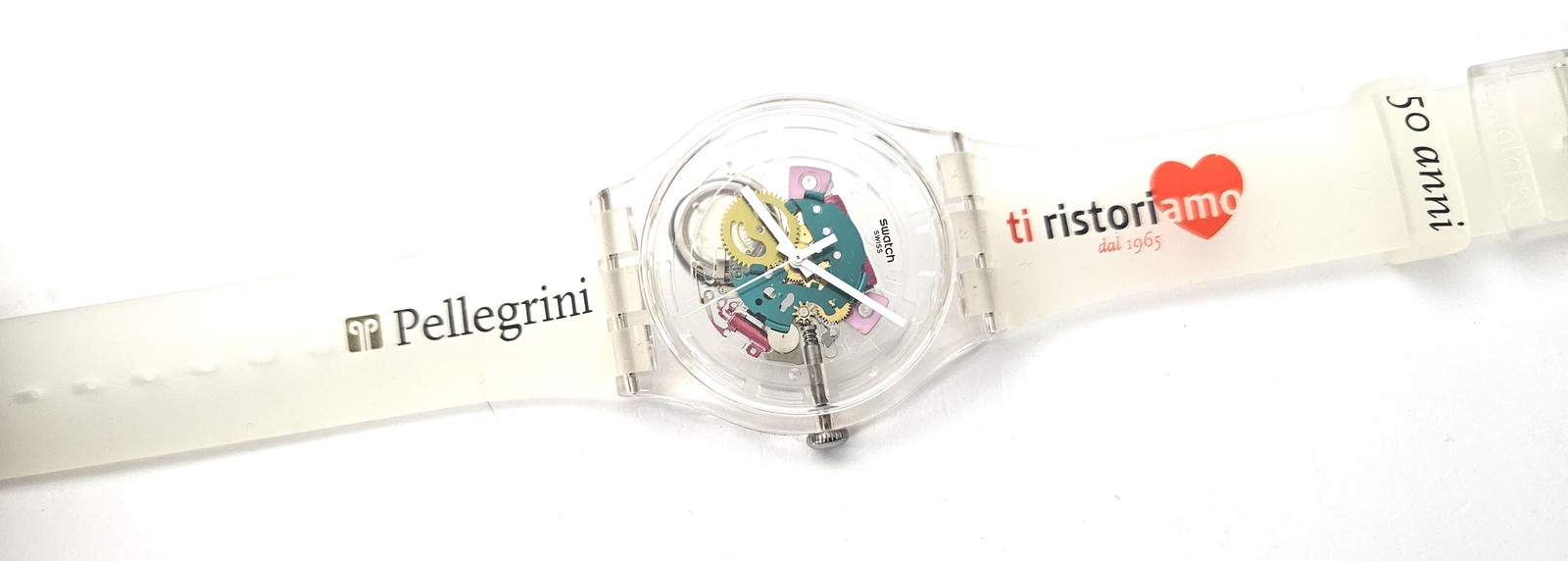Swatch New Gent 2015 - SUOK111J - Random Ghost jelly promo Pilgrims 50 years