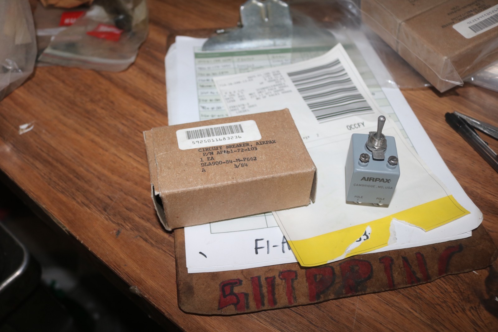 NOS Airpax circuit breaker API61-72-103 5925-01-168-3236 NOS Airpax circuit breaker API61-72-103 5925-01-168-3236
