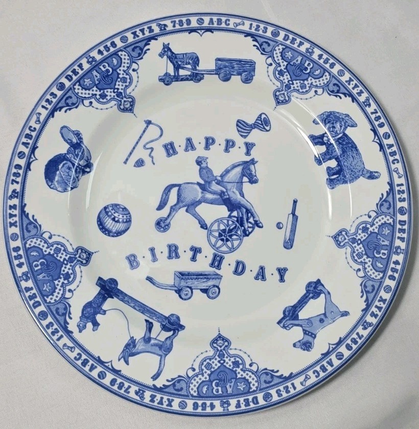 Vintage Spode Edwardian Childhood Happy Birthday Plate 8 Vintage Spode Edwardian Childhood Happy Birthday Plate 8