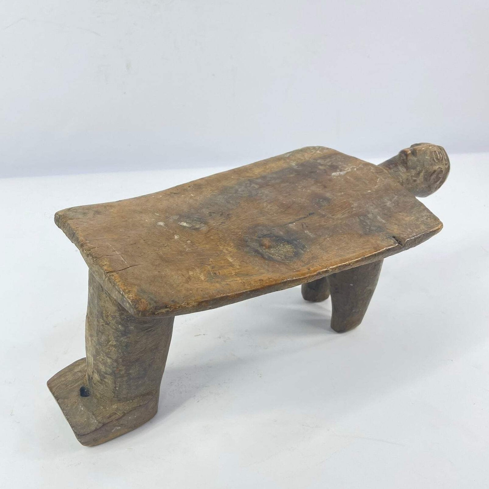 Lobi Stool With Face Burkina Faso