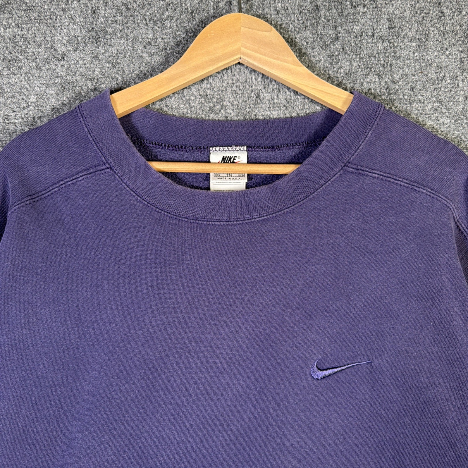 Vintage Nike Sweatshirt Mens 2XL Purple 90s Baggy Tonal Surf Skate Rare Indigo Vintage Nike Sweatshirt Mens 2XL Purple 90s Baggy Tonal Surf Skate Rare Indigo