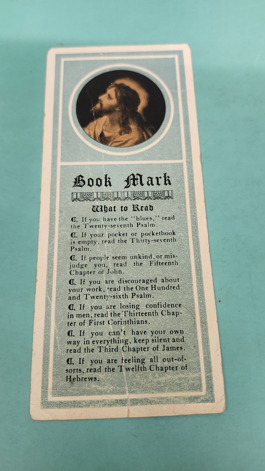 Antique 1916 Paper Bookmark Moravian Church Canadensis Pennsylvania Antique 1916 Paper Bookmark Moravian Church Canadensis Pennsylvania