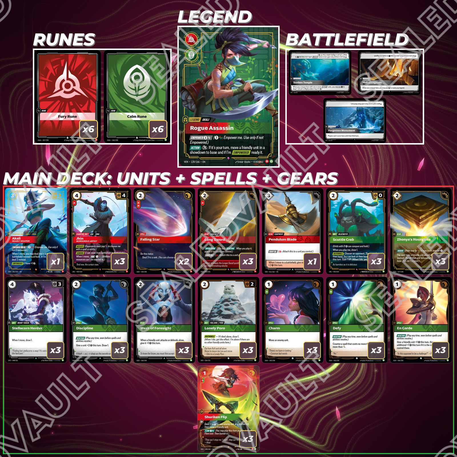 Vendetta Riftbound TCG Decks | Dragon Shields + Deck Box | Meta