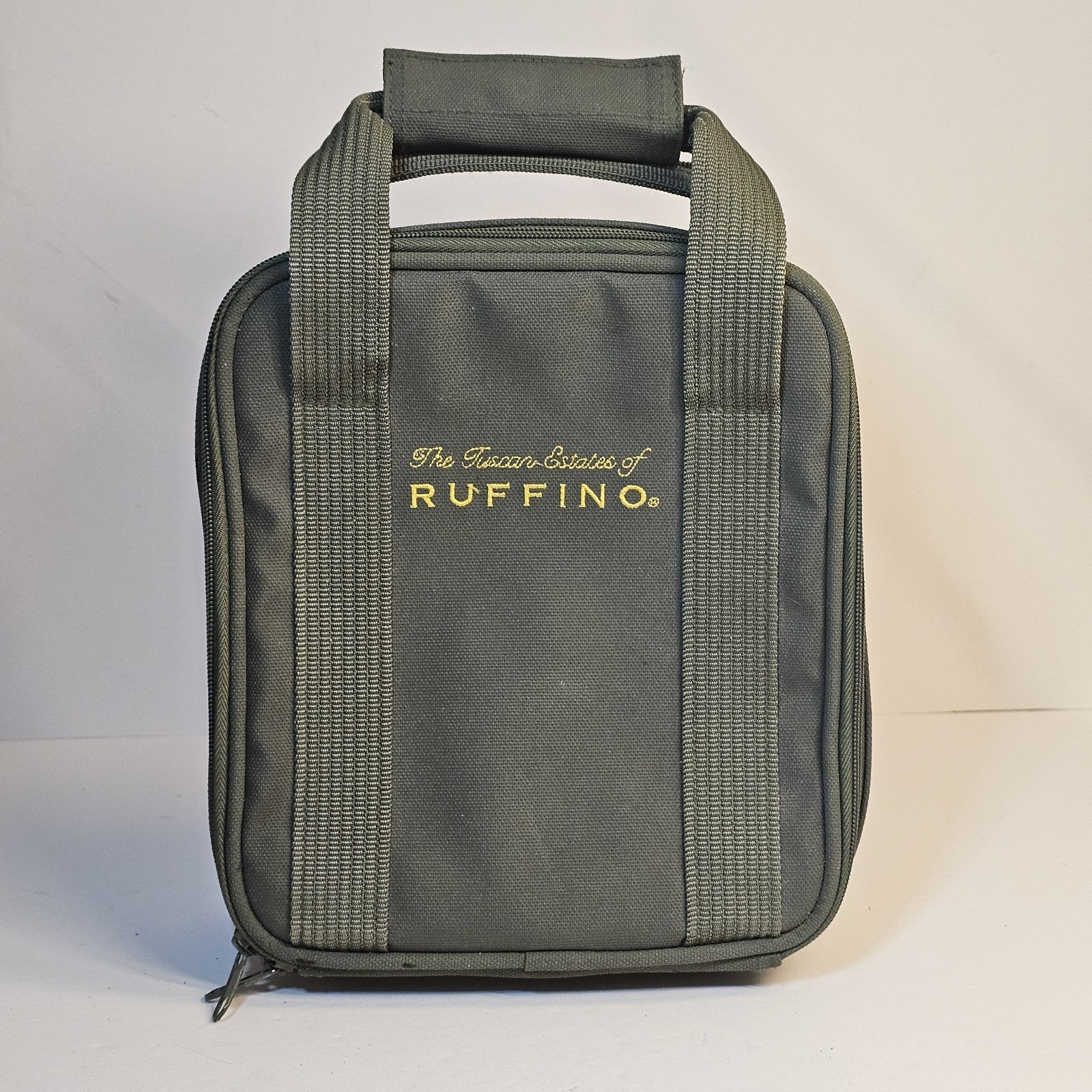 Vintage Ruffino Tuscan Estates Insulated Tote Bag Padded Travel Case Wine Promo