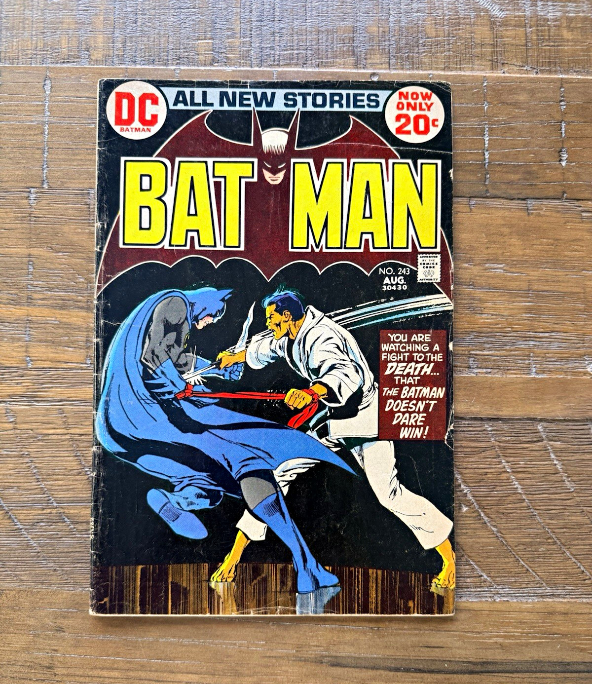 DC Comics Batman #243 Aug 1972 “The Lazarus Pit” O’Neil Adams Giordano DC Comics Batman #243 Aug 1972 “The Lazarus Pit” O’Neil Adams Giordano