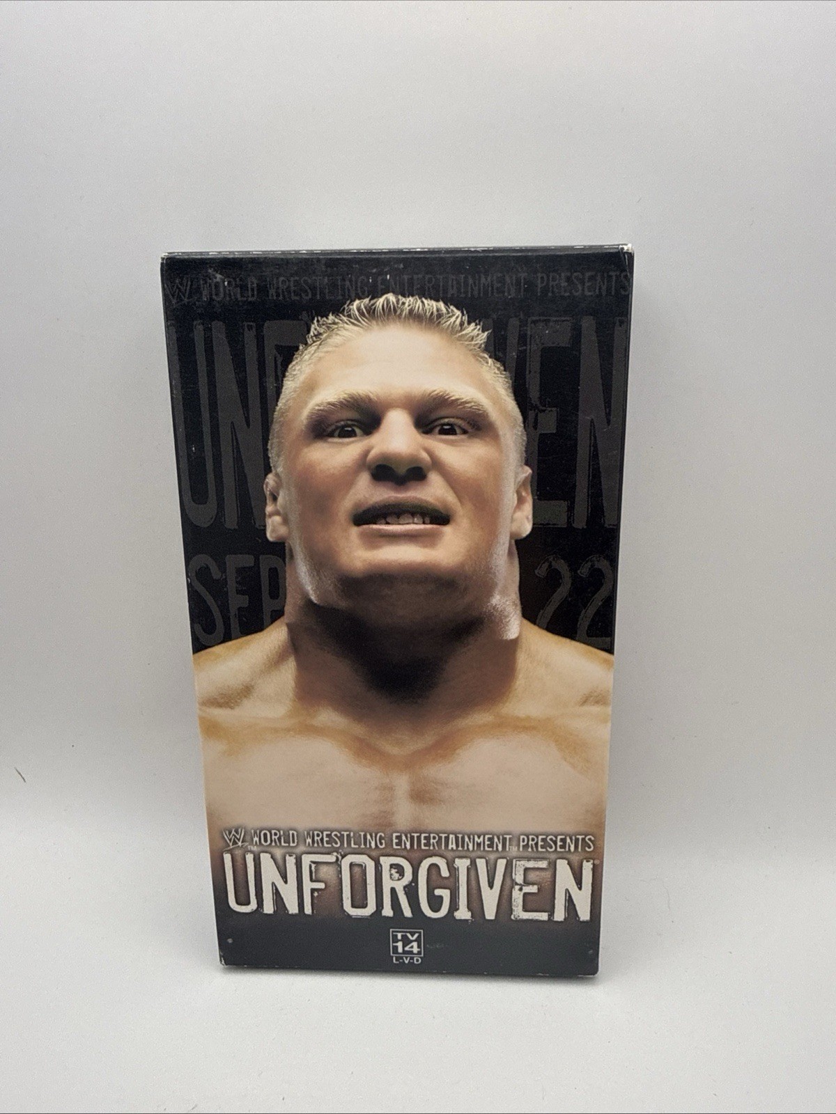 Unforgiven 2002 WWE Wrestling VHS Brock Lesnar vs Undertaker/Triple H/Edge